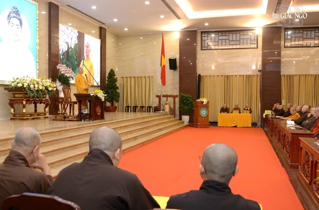 Hòa thượng Thích Thiện Thống nói chuyện chuyên đề về quản lý Tăng Ni, tự viện