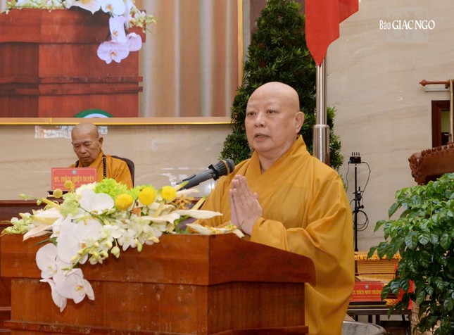 Hòa thượng Thích Lệ Trang phát biểu khai mạc