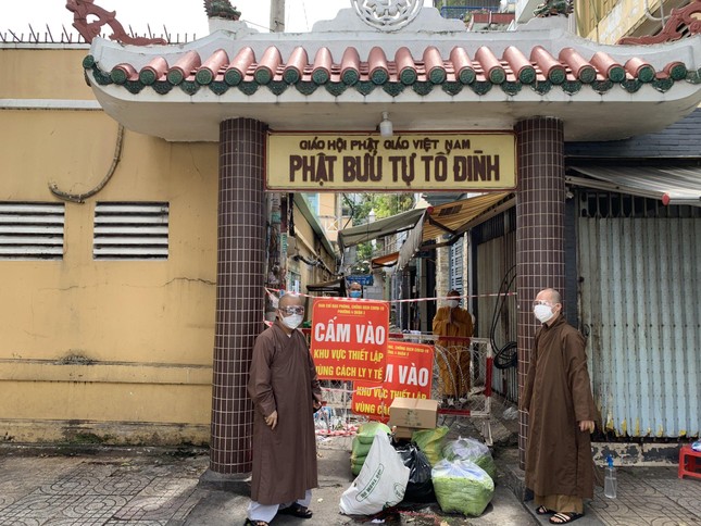 Tổ đình Phật Bửu (phường 4) đang trong khu vực phong tỏa, phòng chống dịch bệnh