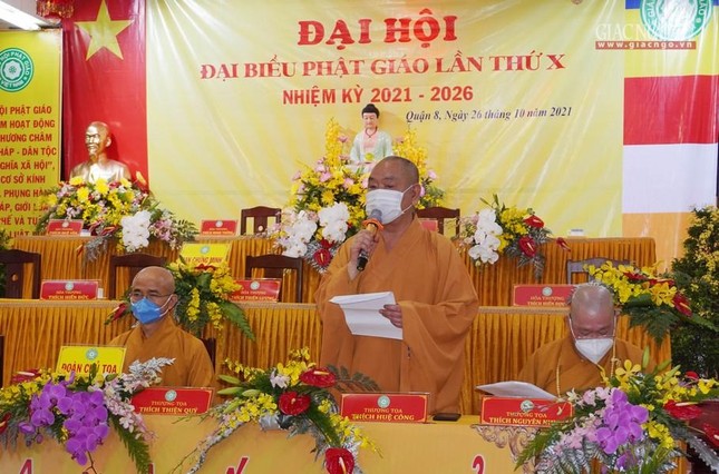 Hòa thượng Thích Huệ Công phát biểu khai mạc