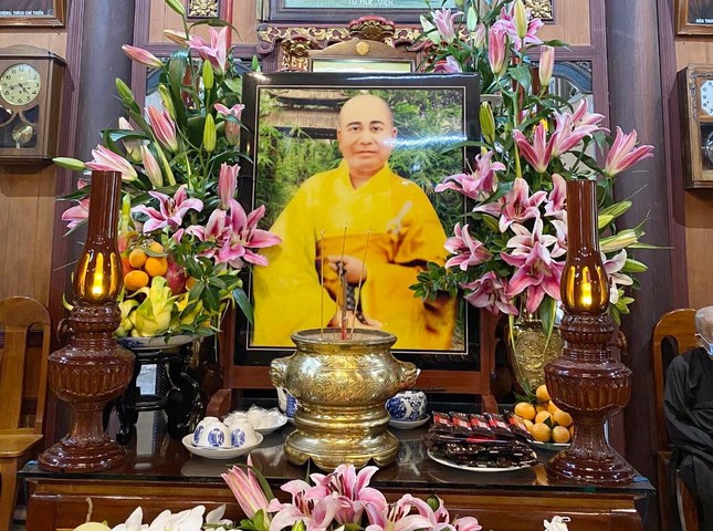 Di ảnh Tổ Khánh Anh tại tổ đường tổ đình Phước Hậu