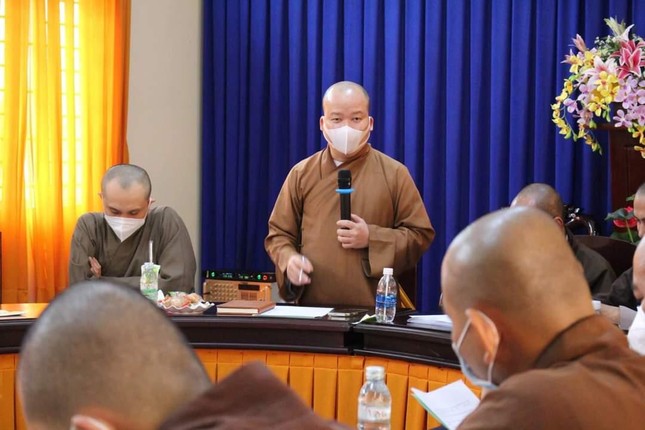 Đại đức Thích Tánh Bình phát biểu Đại đức Thích Tánh Bình phát biểu