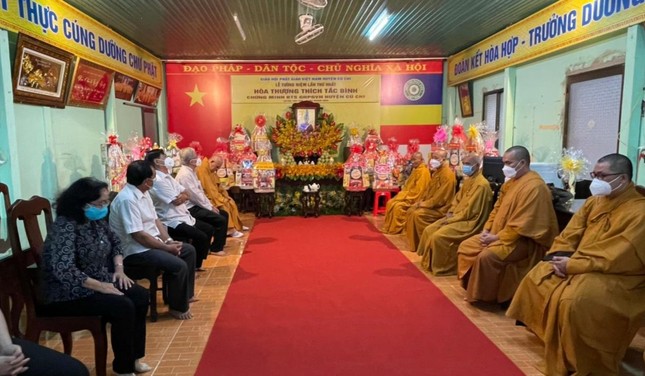 Ôn lại công hạnh đạo nghiệp Hòa thượng Thích Tắc Bình - Ảnh: TT