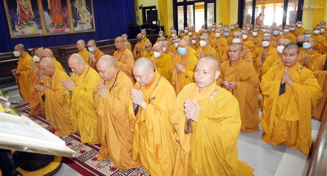 An cư kiết hạ Phật lịch 2566 tại trường hạ chùa Vĩnh Nghiêm có 150 chư Tăng An cư kiết hạ Phật lịch 2566 tại trường hạ chùa Vĩnh Nghiêm có 150 chư Tăng