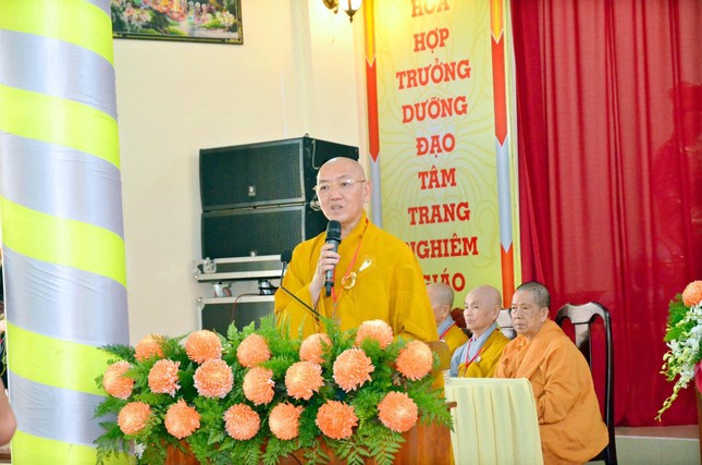 Thượng tọa Thích Bình Tâm phát biểu khai mạc