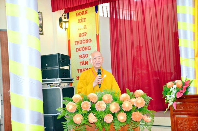 Thượng tọa Thích Bình Tâm phát biểu bế mạc