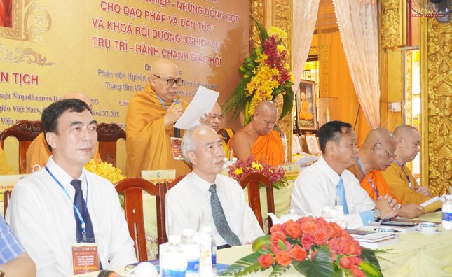 Hòa thượng Thích Giác Toàn phát biểu