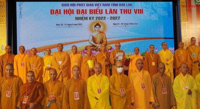 Tân Ban Trị sự GHPGVN tỉnh Đắk Lắk nhiệm kỳ 2022-2027 ra mắt và phát biểu nhận nhiệm vụ