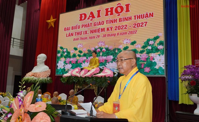 Hòa thượng Thích Minh Nhật phát biểu khai mạc