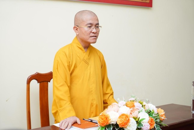 Thượng tọa Thích Quảng Hiền phát biểu khai mạc Thượng tọa Thích Quảng Hiền phát biểu khai mạc