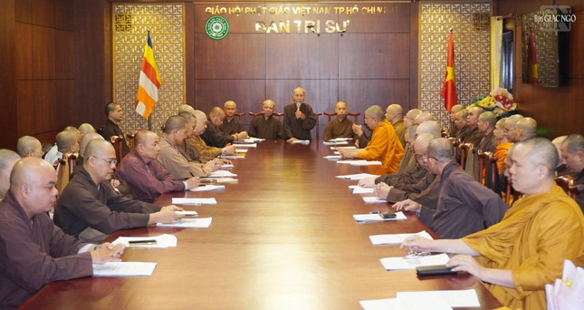 Hòa thượng Thích Thiện Đức chứng minh tại buổi tổng kết