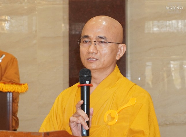 Thượng tọa Thích Thiện Quý phát biểu Thượng tọa Thích Thiện Quý phát biểu