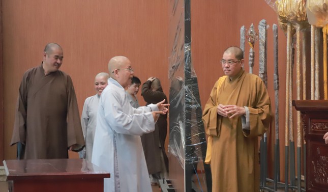 Ni sư Thích nữ Như Trí, trụ trì chùa Hội Đức thông tin về công tác tổ chức tại chùa Ni sư Thích nữ Như Trí, trụ trì chùa Hội Đức thông tin về công tác tổ chức tại chùa