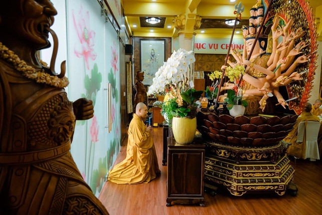 Đại đức Thích Minh Ân Hóa chủ trường hạ chùa Minh Đạo