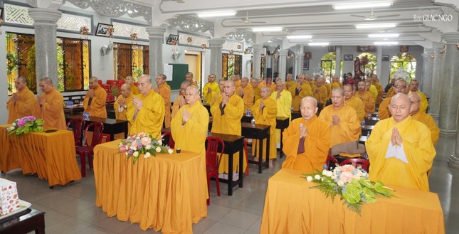 Hành giả trường hạ chùa Huỳnh Kim, Q.Gò Vấp