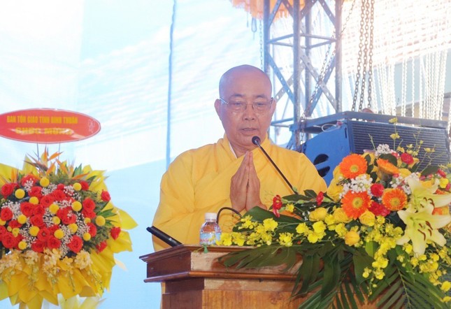 Hòa thượng Thích Minh Nhật, Trưởng ban Tổ chức phát biểu