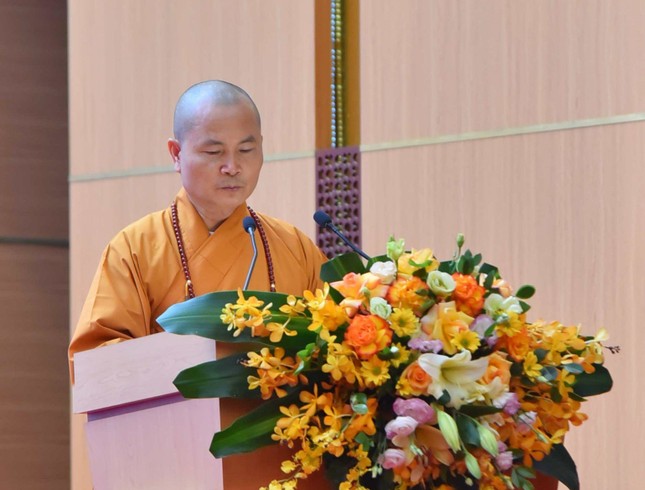 Thượng tọa Thích Minh Thuận phát biểu khai mạc Thượng tọa Thích Minh Thuận phát biểu khai mạc