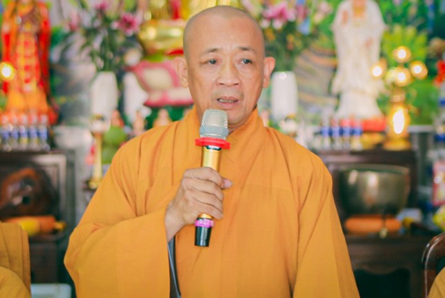 Thượng tọa Trưởng ban Trị sự GHPGVN huyện phát biểu đúc kết buổi họp Thượng tọa Trưởng ban Trị sự GHPGVN huyện phát biểu đúc kết buổi họp