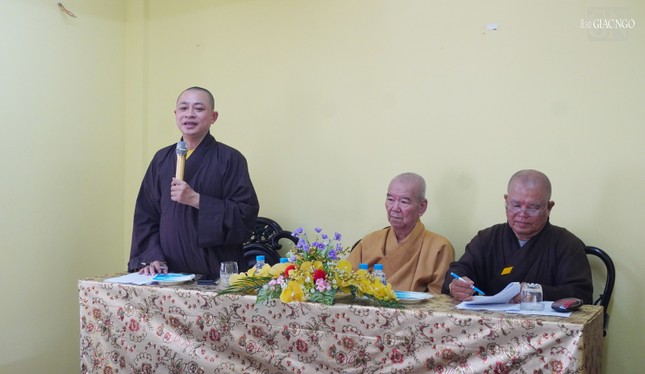 Đại đức Thích Quảng Tiến, Phó Thường trực Ban Trị sự GHPGVN Q.Tân Phú mong Tăng Ni trong quận cùng chung tay hòa hợp, đoàn kết trong các hoạt động Phật sự quan trọng sắp tới của Phật giáo quận nhà Đại đức Thích Quảng Tiến, Phó Thường trực Ban Trị sự GHPGVN Q.Tân Phú mong Tăng Ni trong quận cùng chung tay hòa hợp, đoàn kết trong các hoạt động Phật sự quan trọng sắp tới của Phật giáo quận nhà