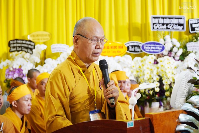 Thượng tọa Thích Minh Đạo, Phó ban Trị sự GHPGVN tỉnh Vĩnh Long cảm tạ