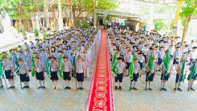 Với mục đích: “Đào luyện thanh - thiếu - đồng niên tin Phật thành Phật tử chân chính. Góp phần phụng sự Đạo Pháp và xây dựng xã hội” - Ảnh: Dương Bá