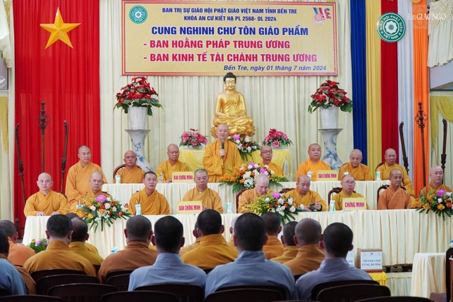 Hòa thượng Thích Minh Thiện phát biểu