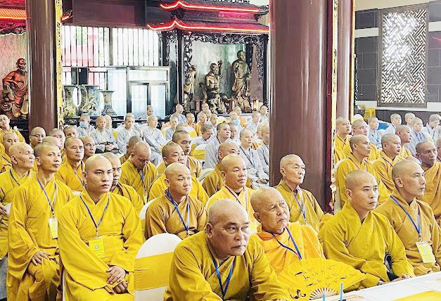 Học viên tham dự khóa bồi dưỡng trụ trì