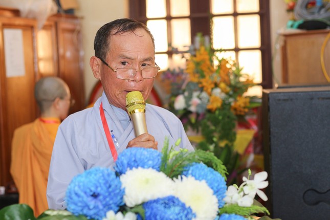 Phật tử Quảng Cao phát biểu khai mạc