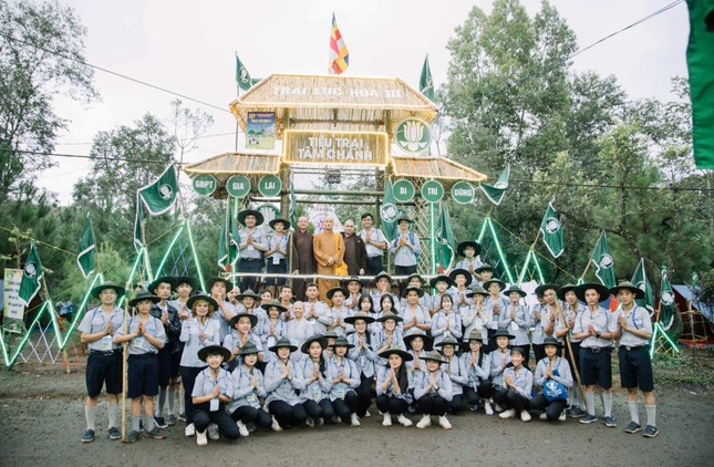 Gia đình Phật tử tỉnh Gia Lai mang tên Tâm Chánh - Ảnh: TT trại Lục Hòa III