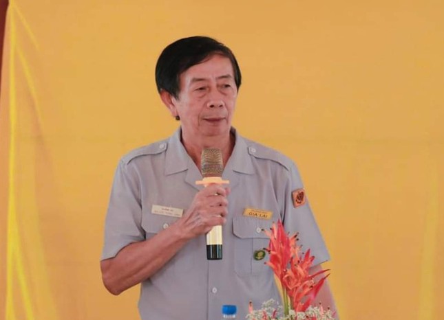 Huynh trưởng Quảng Dự phát biểu khai khóa bậc Trì Huynh trưởng Quảng Dự phát biểu khai khóa bậc Trì