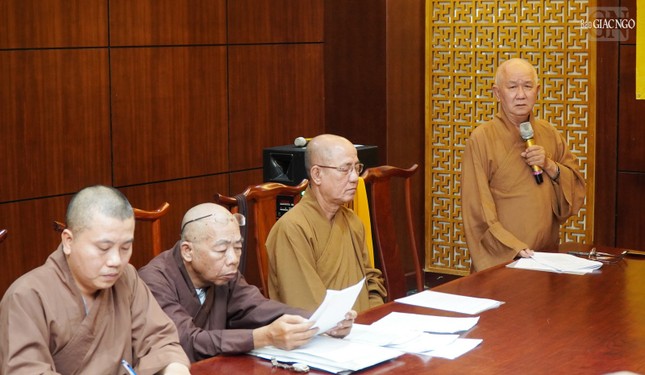 Hòa thượng Thích Tịnh Thành, Phó Thường trực Ban Pháp chế GHPGVN TP.HCM đóng góp về chương trình hoạt động năm 2025 của Ban Hòa thượng Thích Tịnh Thành, Phó Thường trực Ban Pháp chế GHPGVN TP.HCM đóng góp về chương trình hoạt động năm 2025 của Ban