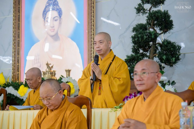 Thượng tọa Thích Quang Thạnh phát biểu chỉ đạo