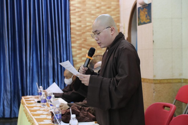 Đại đức Thích Tâm Đức báo cáo công tác Phật sự quý I/2022 Đại đức Thích Tâm Đức báo cáo công tác Phật sự quý I/2022