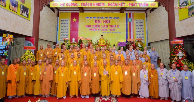 Tân Ban Trị sự GHPGVN tỉnh Long An nhiệm kỳ X (2022-2027) ra mắt và phát biểu nhận nhiệm vụ tại đại hội Tân Ban Trị sự GHPGVN tỉnh Long An nhiệm kỳ X (2022-2027) ra mắt và phát biểu nhận nhiệm vụ tại đại hội