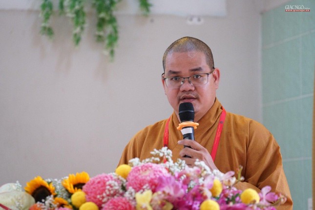 Đại đức Thích Huệ Phát, Chánh Thư ký Ban Trị sự trình dự thảo phương hướng nhiệm vụ hoạt động Phật sự nhiệm kỳ 2022-2027