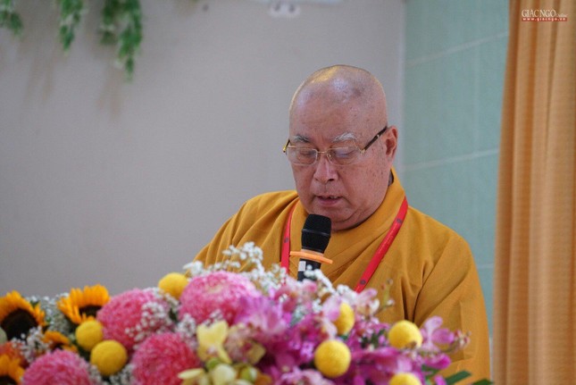 Hòa thượng Thích Huệ Minh phát biểu