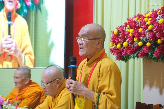 Hòa thượng Thích Giác Liêm phát biểu chỉ đạo