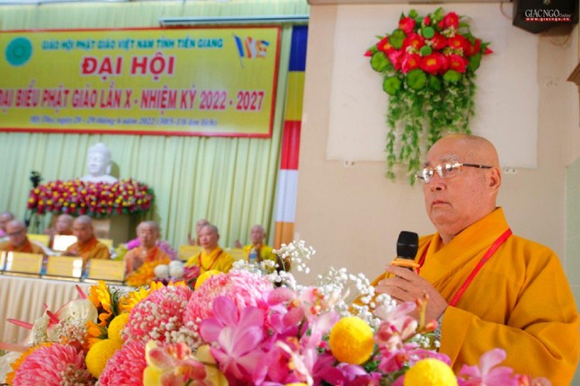 Hòa thượng Thích Huệ Minh phát biểu khai mạc Hòa thượng Thích Huệ Minh phát biểu khai mạc