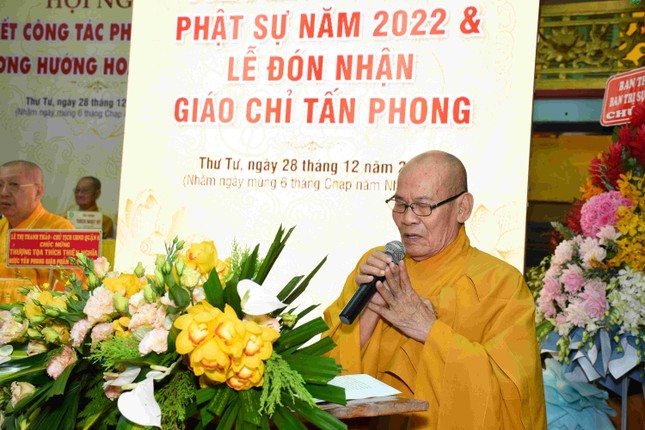 Hòa thượng Thích Thiện Nghĩa phát biểu khai mạc