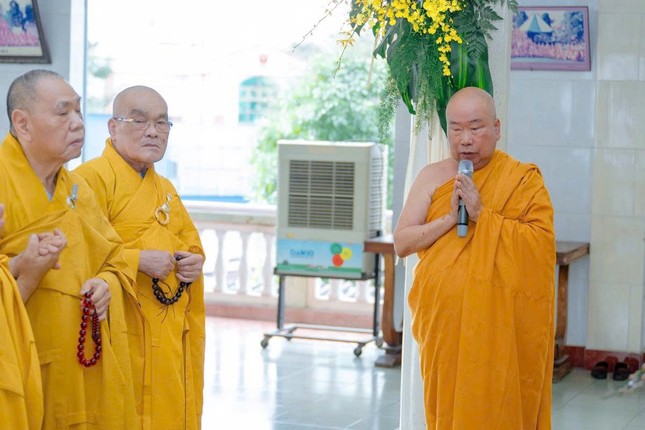 Hòa thượng Thích Giác Pháp phát biểu niệm ân chư tôn giáo phẩm quang lâm dâng hương tưởng niệm cố Trưởng lão Hòa thượng Thích Giác Hà - Ảnh: Đăng Huy Hòa thượng Thích Giác Pháp phát biểu niệm ân chư tôn giáo phẩm quang lâm dâng hương tưởng niệm cố Trưởng lão Hòa thượng Thích Giác Hà - Ảnh: Đăng Huy