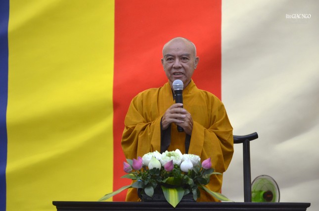 Hòa thượng Thích Nhựt Hỷ phát biểu