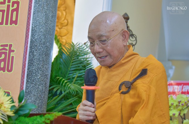 Trưởng lão Hòa thượng Thích Minh Thông phát biểu khai mạc