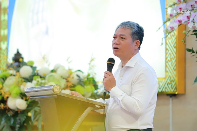 Phó Trưởng phòng Phật giáo Sở Dân tộc và Tôn giáo TP.HCM Vũ Huy Long chia sẻ