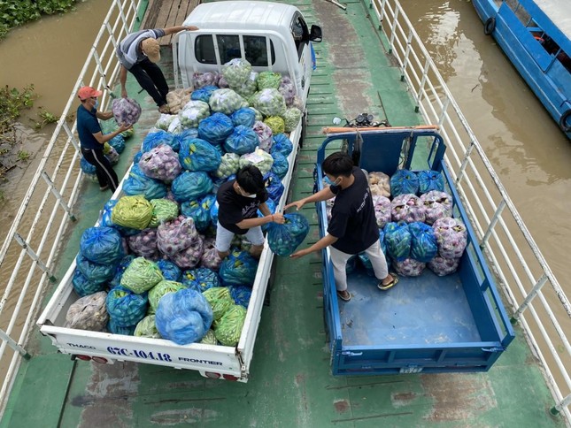 Chuẩn bị các loại rau, củ, quả để hỗ trợ người dân trên địa bàn