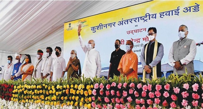 Lễ Khánh thành sân bay Kushinagar có sự tham dự của quan chức các quốc gia Phật giáo