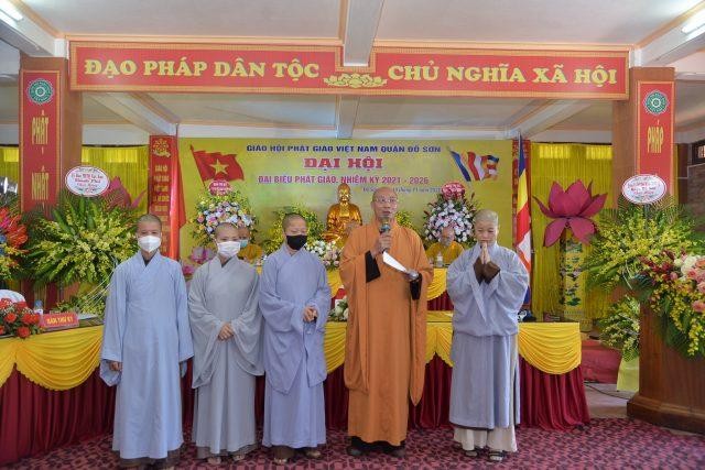 Tân Ban Trị sự Phật giáo quận Đồ Sơn ra mắt đại hội và phát biểu nhận nhiệm vụ Tân Ban Trị sự Phật giáo quận Đồ Sơn ra mắt đại hội và phát biểu nhận nhiệm vụ