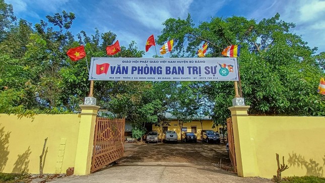 Văn phòng mới của Ban Trị sự Phật giáo huyện Bù Đăng (thôn 2, xã Minh Hưng, huyện Bù Đăng)