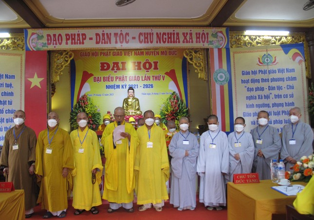 Tân Ban Trị sự Phật giáo huyện Mộ Đức, nhiệm kỳ 2021-2026 ra mắt và phát biểu nhận nhiệm vụ tại đại hội Tân Ban Trị sự Phật giáo huyện Mộ Đức, nhiệm kỳ 2021-2026 ra mắt và phát biểu nhận nhiệm vụ tại đại hội