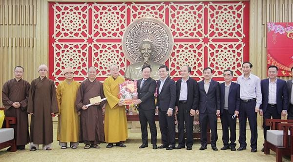 Ban Trị sự Phật giáo tỉnh Nghệ An thăm và chúc tết tại UBND tỉnh Ban Trị sự Phật giáo tỉnh Nghệ An thăm và chúc tết tại UBND tỉnh