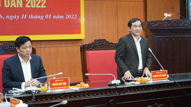 Ông Nguyễn Tiến Thành phát biểu Ông Nguyễn Tiến Thành phát biểu